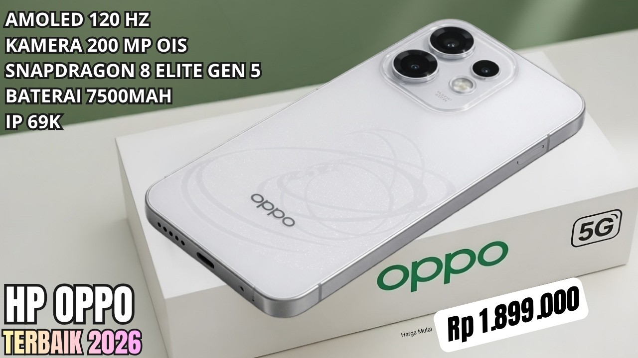 BARU SAJA LAUNCHING‼️RAM 12/512 GB, 7500MAH - HP OPPO TERBARU DAN TERBAIK PERTENGAHAN 2026