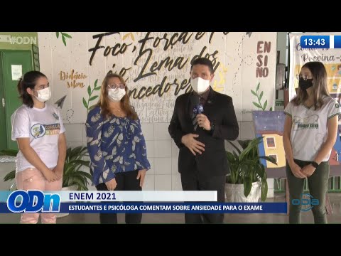 Estudantes e psicóloga comentam sobre ansiedade para o ENEM 19 11 2021