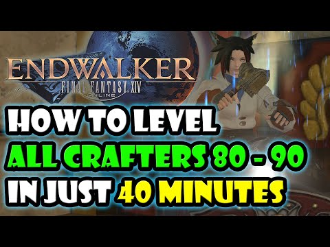 Final Fantasy XIV Endwalker How To Get All Crafters To 90 In UNDER 40 MINUTES