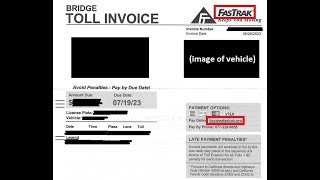 Bay Area FasTrak - Toll Invoice to Wrong Vehicle