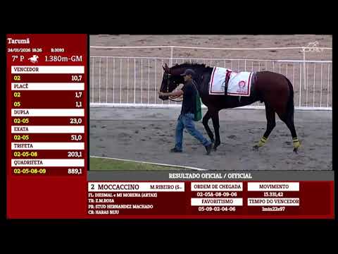 Transmissão  Jockey Club SP -  24/01/2026 TARUMÃ