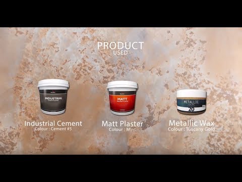 Macoavell Special Effect - Cement effect + Tuscany Gold effect