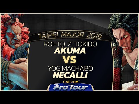 ROHTO Z! Tokido (Akuma) VS YOG Machabo (Necalli) - Loser's Top 8 - Taipei Major 2019 - SFV - CPT2019