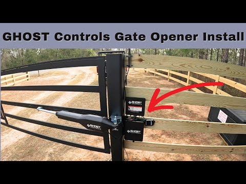 GHOST Controls Automatic Gate Opener Install! DIY