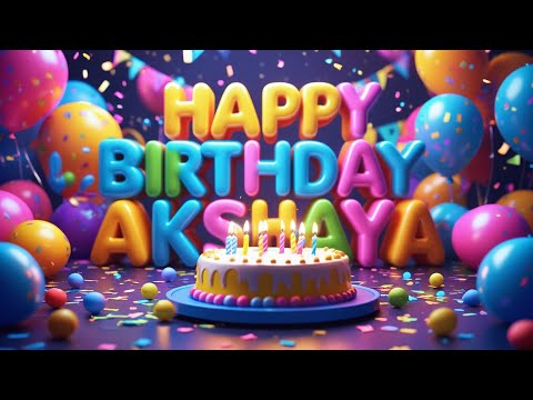 🎉 Happy Birthday, Akshaya! 🎂🎈 | Fun Animated Birthday Song for Kids 🎶#KiddyWonders |