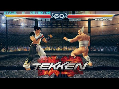 Jin Kazama vs Heihachi Mishima (Iron Arena)