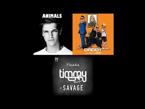 PSY Daddy X Martin Garrix Animals X Timmy Trumpet Where the Freaks At - MASHUP