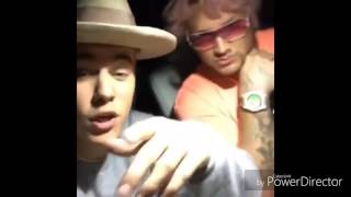 Justin Bieber rapping on a song with Young Thug