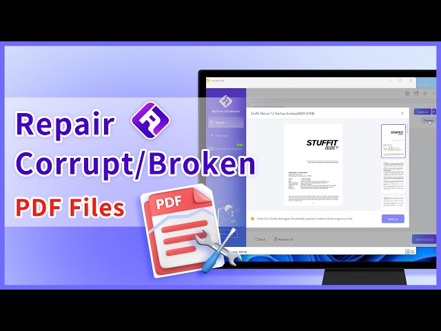 how to repair pdf can't open on mac/windows