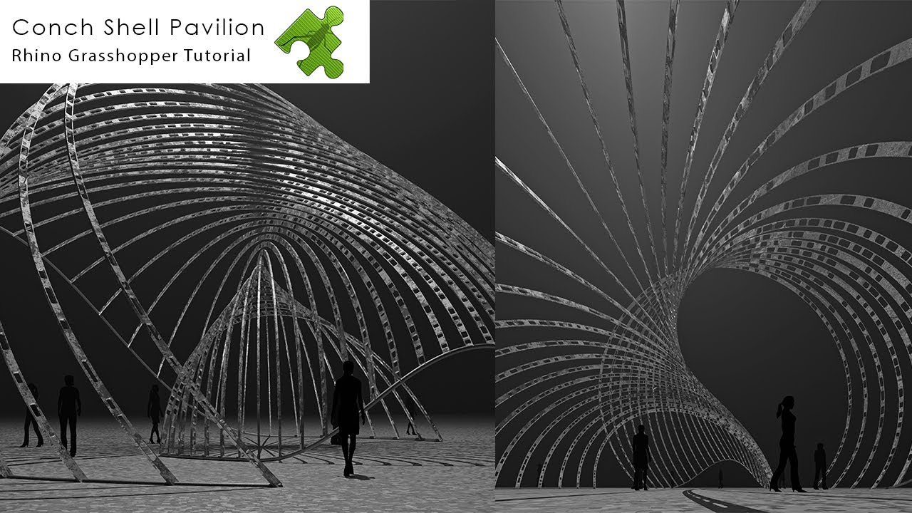 Conch Shell Pavilion Rhino Grasshopper Tutorial