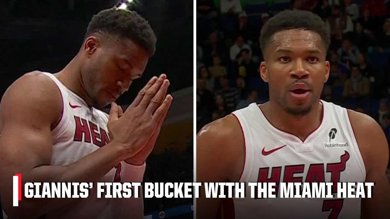 A NEW ERA FOR MIAMI 🔥 Giannis Antetokounmpo scores his first points with the Heat 💪 | NBA on ESPN