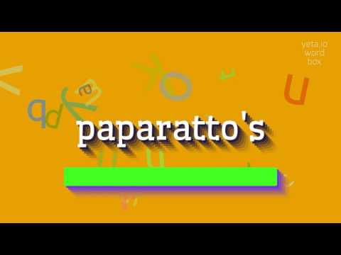 How to say "paparatto's"! (High Quality Voices)