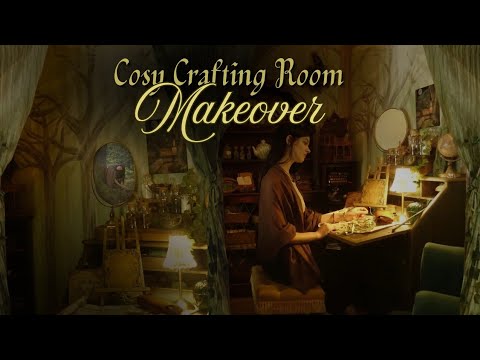 My DREAM Craft room Makeover 🧚🏻‍♂️ Witchy Cottage Vibes ✨️