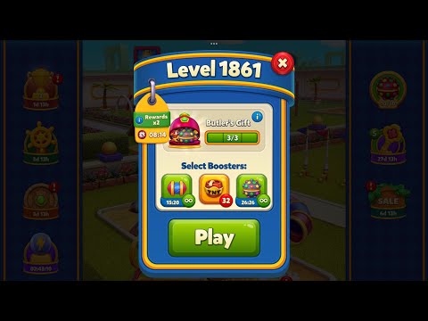 Royal Match - King Robert - Level 1861 to 1870 (express gameplay - 10 levels on single life)