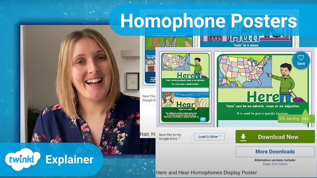 Twinkl KS1 | Using Homophones Posters
