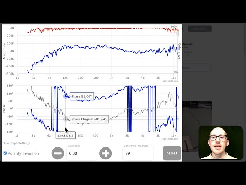 Tracebook graph settings: Polarity, Delay, and Coherence Blanking