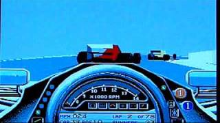 Geoff Crammonds Formula One Grand Prix on Commodore Amiga 1200. Gameplay & Commentary