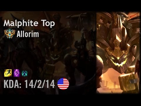 Malphite Top vs Irelia - Allorim - NA Challenger Patch 6.8