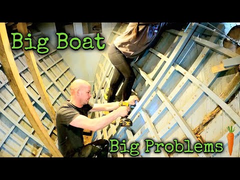EP 76 - Wooden Boat Problems! Running Out of Wood!! #boatrestoration