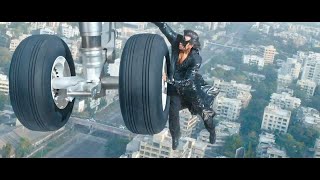 Krrish 3  best movie scenes  Airplane crush krrish