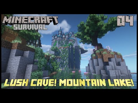 Antlerboy - Let's Play Minecraft 1.16 Survival - Building a Lush Cave and Mountain Lake! - Episode 4