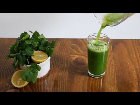Drinking parsley and lemon juice helps you lose weight faster