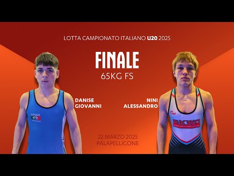 🤼‍♂️ Lotta U20 👉 Danise Giovanni vs Nini Alessandro 🏆 finale 65kg FS 2025