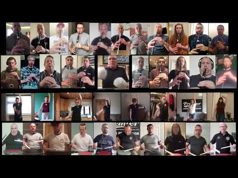 St.Laurence O'Toole Pipe Band : Rathven Market and Top Hat Tom (Hornpipes)