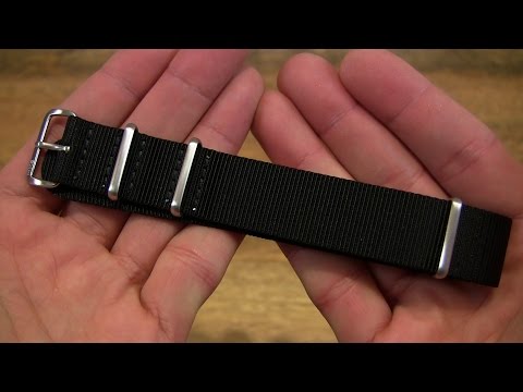 Monkey Swag MKS NATO Watch Strap Stealth With Matte Fittings