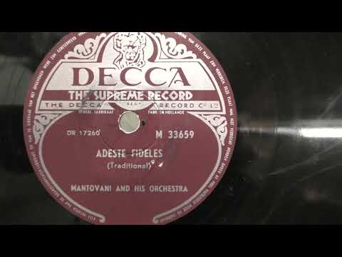 Mantovani and his orchestra: Adeste Fideles. (1952).