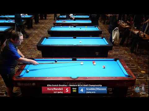 Kurz/Randell vs Scudder/Maxson - Elite Scotch Doubles - 2023 Western BCA 8 Ball Championship