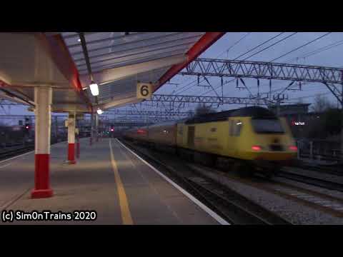Network Rail Measurement Train, Class 43 HST, 43014 & 43013 1Q20 passing Crewe (4th February 2020)