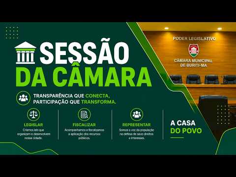 SESSÃO ORDINÁRIA  DA CÂMARA MUNICIPAL DE BURITI - MA  I  24/04/2026