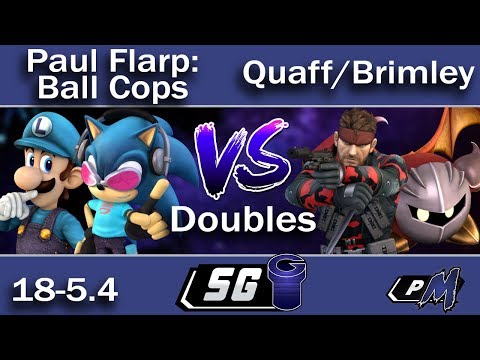 SG 18-5.4 Doubles -  Paul Flarp: Ball Cops (B) vs Quaff/Brimley (R)