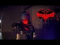 1 1 RED HOOD Helmet The Simulated Holographic Screen Arkham Knight