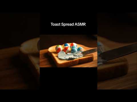 Toast Spread ASMR #asmr #asmrtriggers #toast #food #fyp #foryou