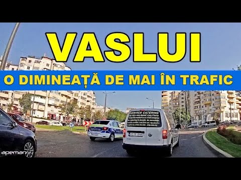 Orasul VASLUI zona OMV video din masina mai 2021