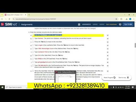 Access 2021 In Practice - Ch 1 Guided Project 1-2|SIMnet| Guided Project 1-2