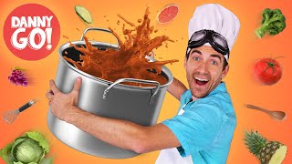 In the Mood for Food! Cooking Dance 🧑‍🍳🍗 Brain Break | Danny Go! Songs for Kids