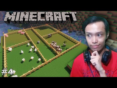 GUMAWA AKO NG ANIMAL FARM | Minecraft Survival - Part 4