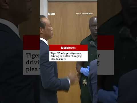 Tiger Woods gets five-year driving ban after changing plea to guilty. #BBCNews