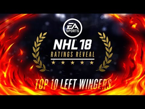 TOP 10 LEFT WINGERS RATINGS IN NHL 18 BREAKDOWN & THOUGHTS!!!!