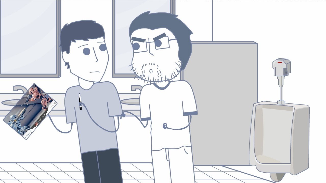 Rooster Teeth Animated Adventures - Gus' Bathroom Encounter