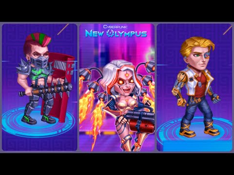 Cyberpunk: New Olympus Idle RPG 5v5 AFK battle (Gameplay Android)