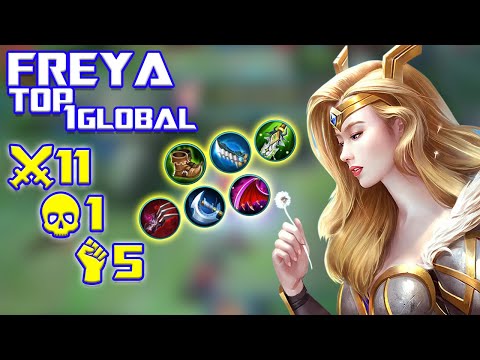 Hyper Freya?? TOP Freya Full DAMAGE - Top 1 Global Freya 2020 - Mobile Legends