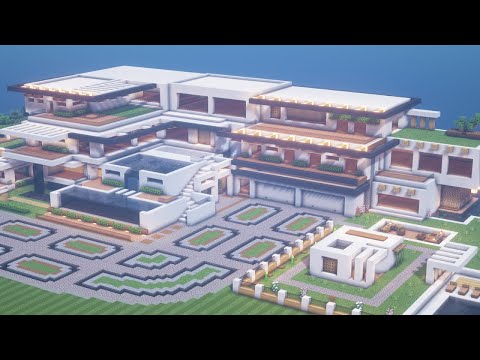Minecraft: Modern Mega Mansion Tutorial | Architecture Build (#5) Pt. 1