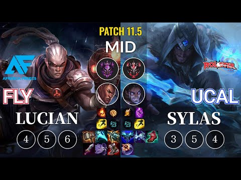 AF Fly Lucian vs KT Ucal Sylas Mid - KR Patch 11.5
