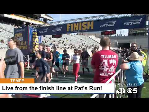 Live from the Pat's Run finish line in Tempe