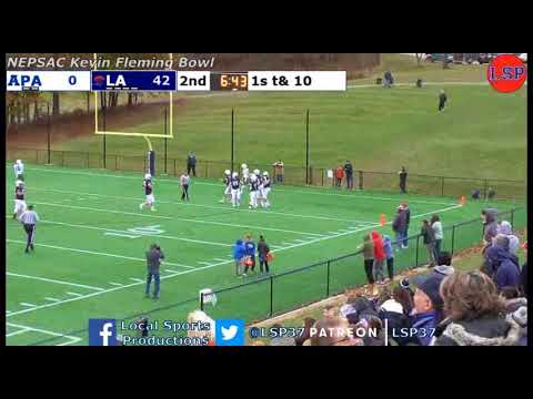 Juan Muse, Freshman RB, Lawrence Academy 6 TDs vs. Phillips Andover in the NEPSAC Kevin Fleming Bowl