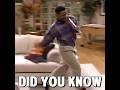 Did you know that in THE FRESH PRINCE OF BEL-AIR...